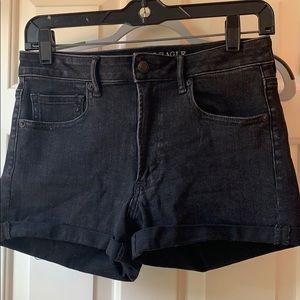 Black denim Shorts